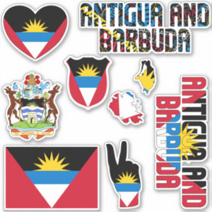 Phantastische Antigua- und Barbuda-Gebilde Aufkleber