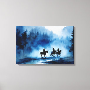 Phantastische Aquarellmalerei in den USA Leinwanddruck