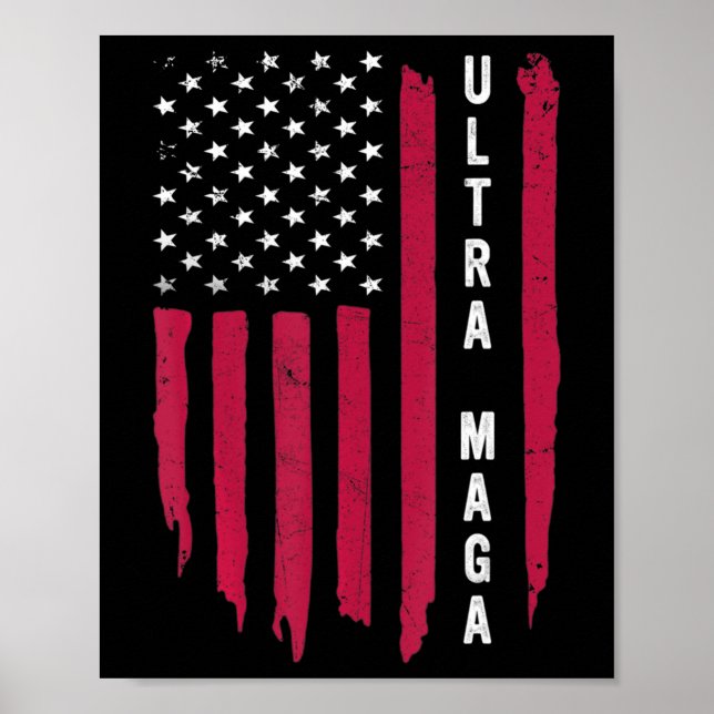 Phantastische Ausfahrt aus US-amerikanischer Flagg Poster (Vorne)