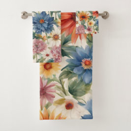 Phantastische Ausschreibung Sommergarten Blume Badhandtuch Set