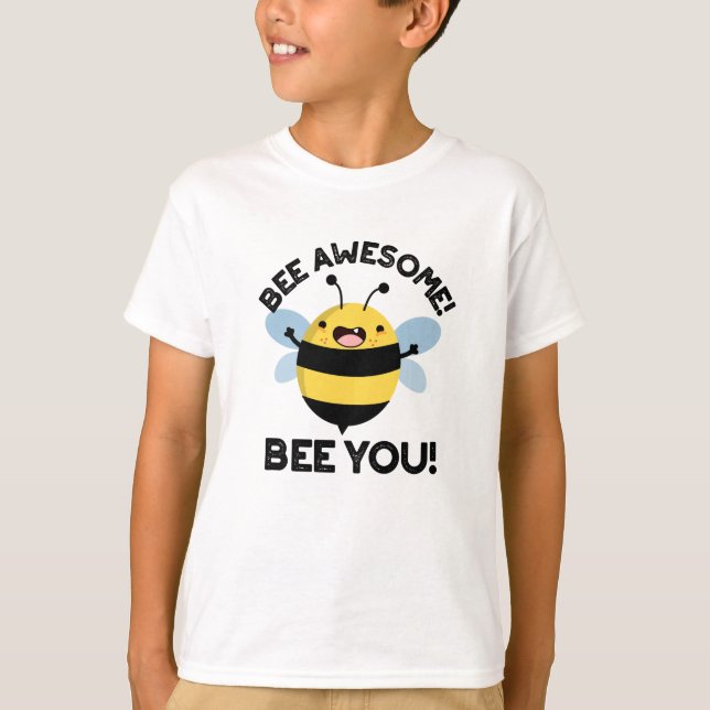 Phantastische Biene Du positiver Insektenpun T-Shirt (Vorderseite)