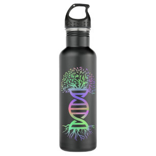 Phantastische Biologie: Shirt DNA Genetik Tree of Edelstahlflasche