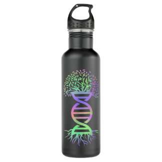 Phantastische Biologie: Shirt DNA Genetik Tree of Edelstahlflasche