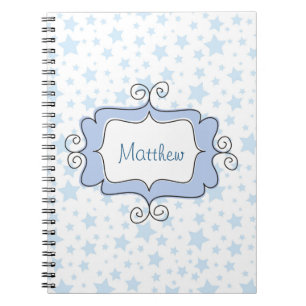 Phantastische blaue Sterne Notizblock