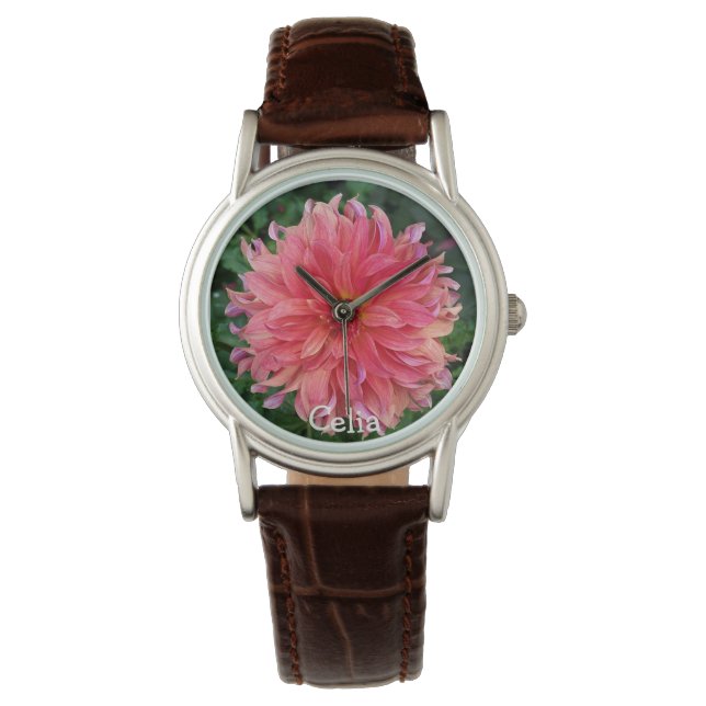 Phantastische Blume Armbanduhr (Vorderseite)