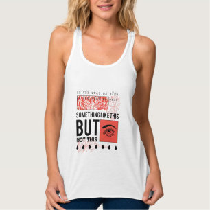 PHANTASTISCHE BLUME UND AUGENDESIGN TANK TOP