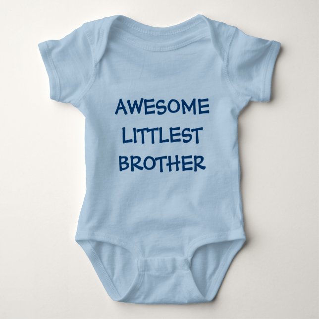 PHANTASTISCHE BROTHER Blue Baby Outfit Strampler (Vorderseite)
