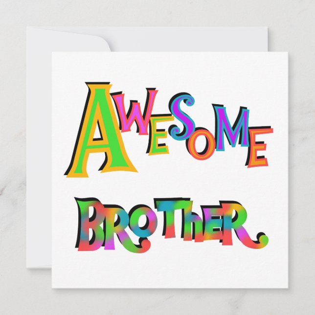 Phantastische Bruder T - Shirt und Geschenke (Vorderseite)
