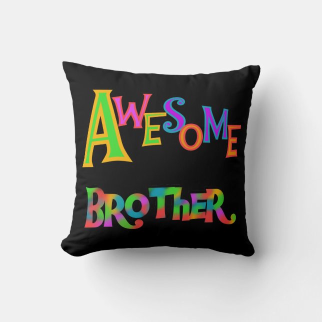 Phantastische Bruder T - Shirt und Geschenke Kissen (Vorderseite)