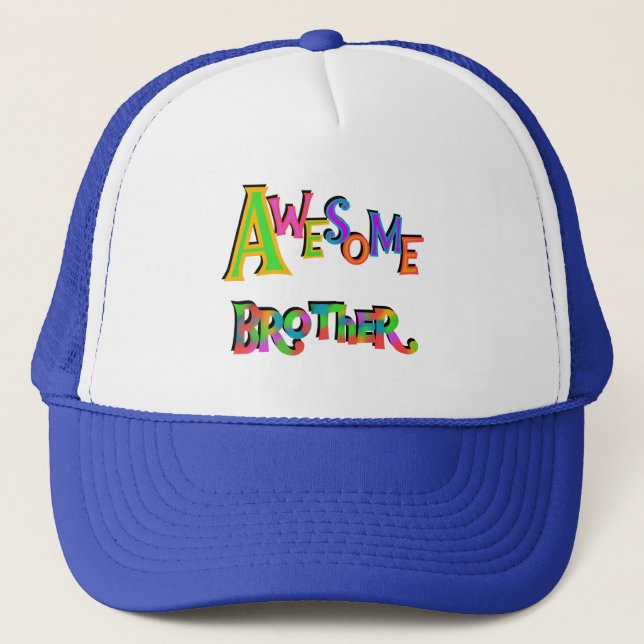Phantastische Bruder T - Shirt und Geschenke Truckerkappe (Vorderseite)