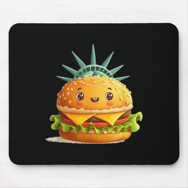 Phantastische Burger-Freiheitskostüme für US-ameri Mousepad (Vorne)