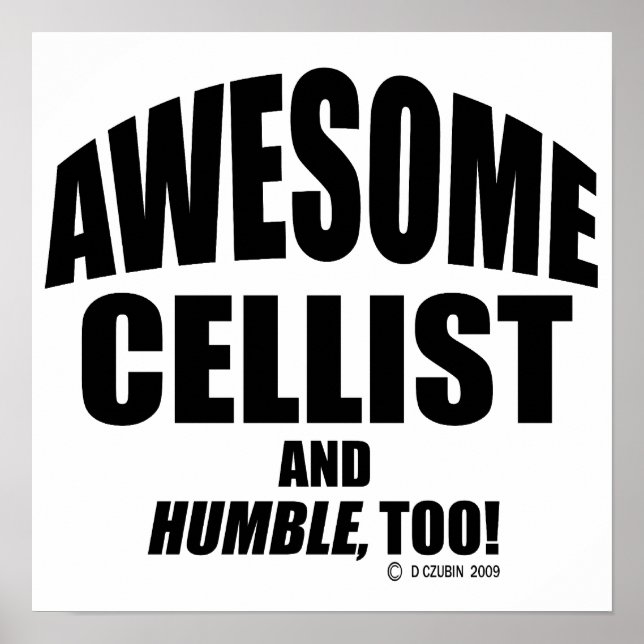 Phantastische Cellist Poster (Vorne)