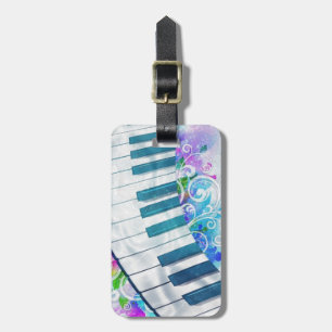 Phantastische coole kreisförmige Klavierhalleffekt Gepäckanhänger