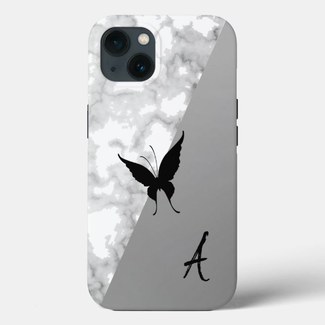 Phantastische, Coole, weißer Marmor, Schnurrbart,  Case-Mate iPhone Hülle (Rückseite)