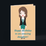 PHANTASTISCHE DAUGHTER BIRTHDAY-KARTE DANKESKARTE<br><div class="desc">Das ist die perfekte Geburtstagskarte für das Phänomen einer Tochter.</div>