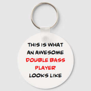 phantastische Doppel-Bass-Player-Kaffee-Tasse Schlüsselanhänger