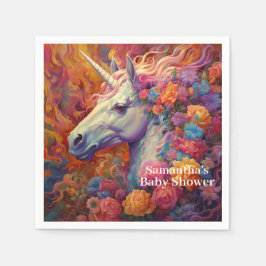 Phantastische Einhorn-Kinderdusche Serviette
