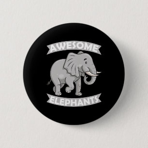 Phantastische Elefanten Zoo Circus Elefant Konserv Button