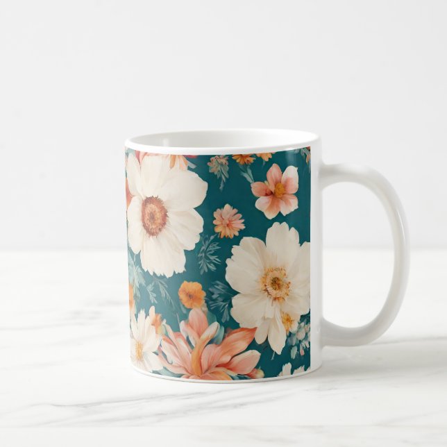 Phantastische empfindliche Blume Kaffeetasse (Rechts)