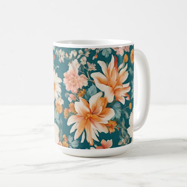 Phantastische empfindliche Blume Kaffeetasse (VorderseiteRechts)