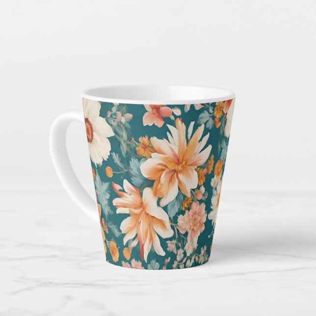 Phantastische empfindliche Blume Milchtasse (Linke Ecke)