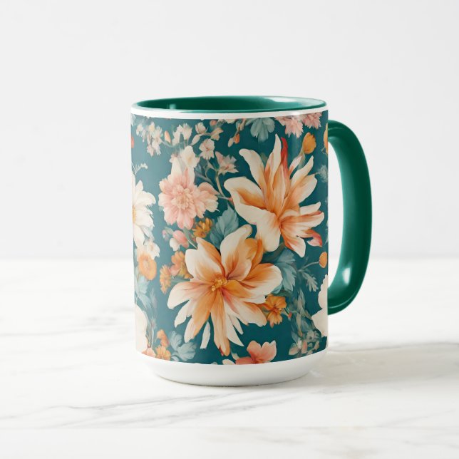 Phantastische empfindliche Blume Tasse (VorderseiteRechts)