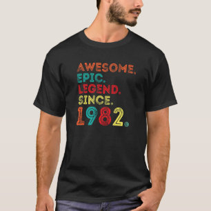 Phantastische epische Legende seit 1982 40 Jahre 4 T-Shirt