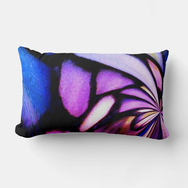 Phantastische Farben Mosaik Inspiriert Lendenkissen (Vorderseite)