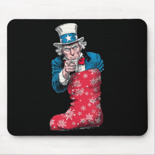 Phantastische festliche Socke mit Sam- und US-Farb Mousepad