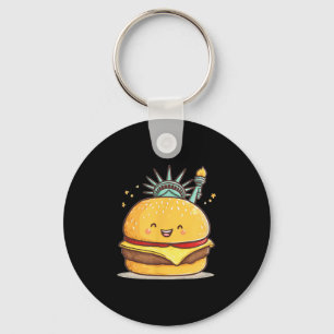 Phantastische Freiheitsstatue Burger-Kostüm für Ju Schlüsselanhänger