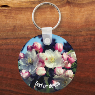 Phantastische Frühlingsblüten Blume Personalisiert Schlüsselanhänger