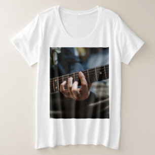 Phantastische Gitarre Große Größe T-Shirt