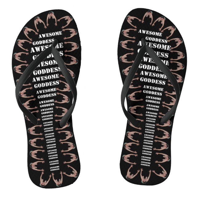 Phantastische Goddess Army (NARROW STRAPS) Flip Flops (Fußbett)