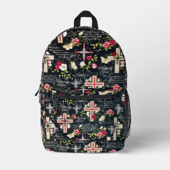 Phantastische Grace Biblical Christlich Bedruckter Rucksack (Vorderseite)