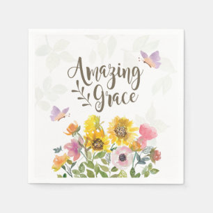 Phantastische Grace Blume und Schmetterlinge Chris Serviette