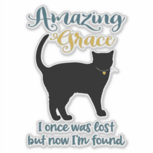 Phantastische Grace Rescue Cat Aufkleber