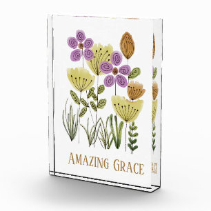 Phantastische Grace-Wildblumen Fotoblock