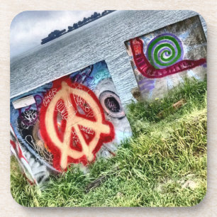 Phantastische Graffiti Art in Berkeley Kalifornien Untersetzer
