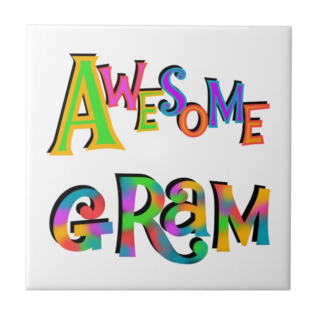 Phantastische Gram-T - Shirt und Geschenke Fliese (Vorderseite)