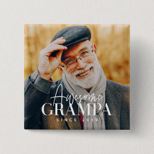 Phantastische Grampa Seit 20XX Einfaches elegantes Button