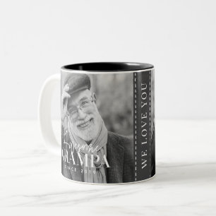 Phantastische Grampa Seit 20XX Einfaches elegantes Zweifarbige Tasse