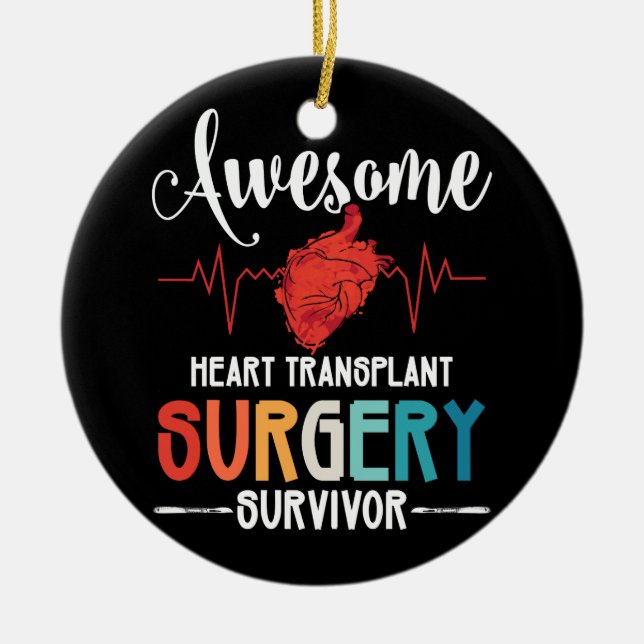 Phantastische Herztransplantation Operation Surviv Keramik Ornament (Vorne)