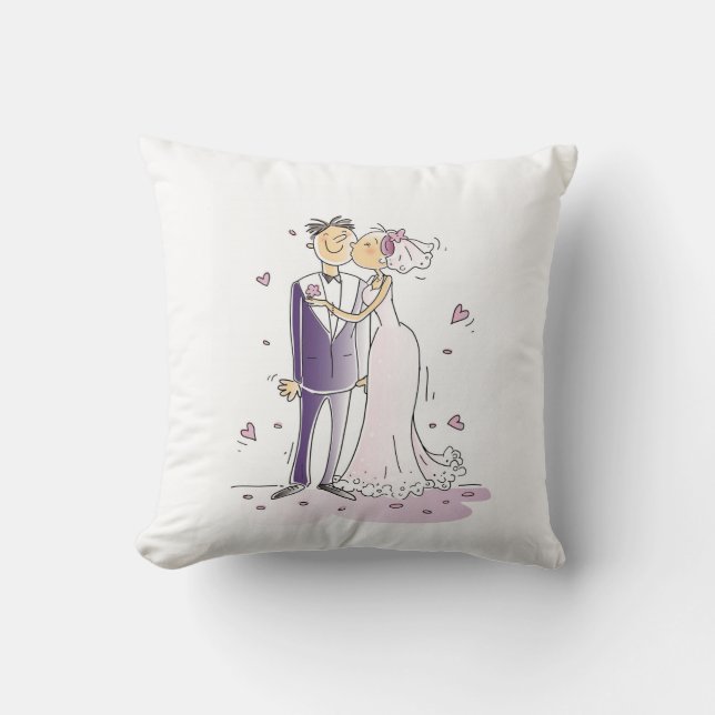 Phantastische Hochzeit auf Kissen (Vorderseite)
