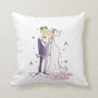 Phantastische Hochzeit auf Kissen