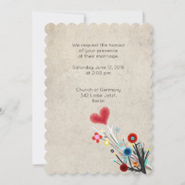 Phantastische Hochzeitseinladung Scallope Rupydete Einladung