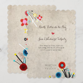 Phantastische Hochzeitseinladung Scallope Rupydete Einladung