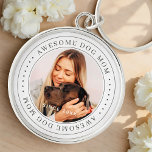 Phantastische Hunde Mama Seit 20XX Klassisches Fot Schlüsselanhänger<br><div class="desc">Dieses einfache und klassische Design besteht aus Serifentypografie und fügt ein benutzerdefiniertes Foto hinzu.</div>