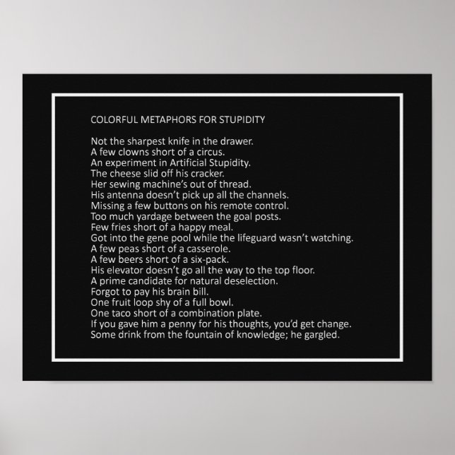 Phantastische Jokes-Farbposter Nr. 6 Poster (Vorne)