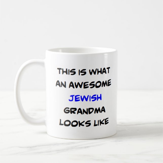 phantastische jüdische Oma Kaffeetasse (Links)