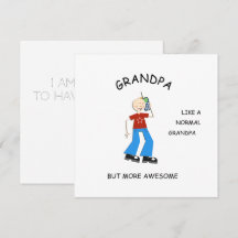 PHANTASTISCHE Karte, Grußgeschenk für Großvater